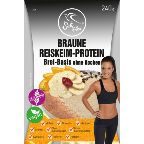 Safi Free Braune Reiskeim-Protein Brei-Basis ohne Kochen 240 g