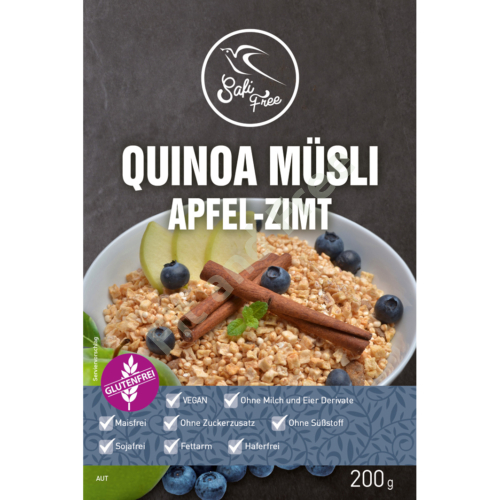 Safi Free Quinoa Müsli Apfel-Zimt 200 g