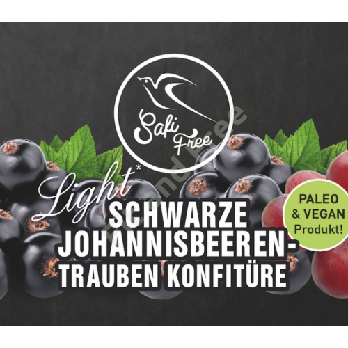 Safi Free Schwarze Johannisbeeren-Trauben Konfitüre 350 g